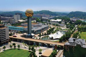 Downtown Knoxville with Sun Sphere