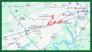 West Knoxville Bearden West Hills Map