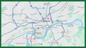 Knoxville Area Map